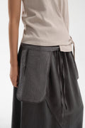 External Pocket (Grey Pinstripe)