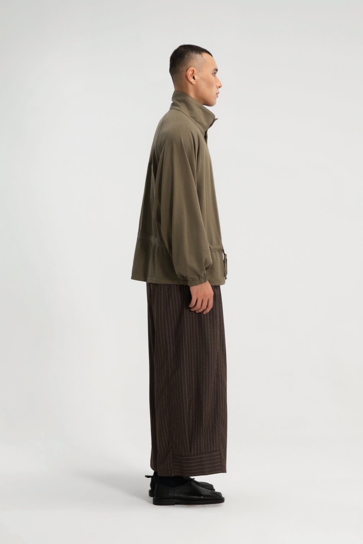Gender Neutral Slouchy Knit Trench Outer (Tea)