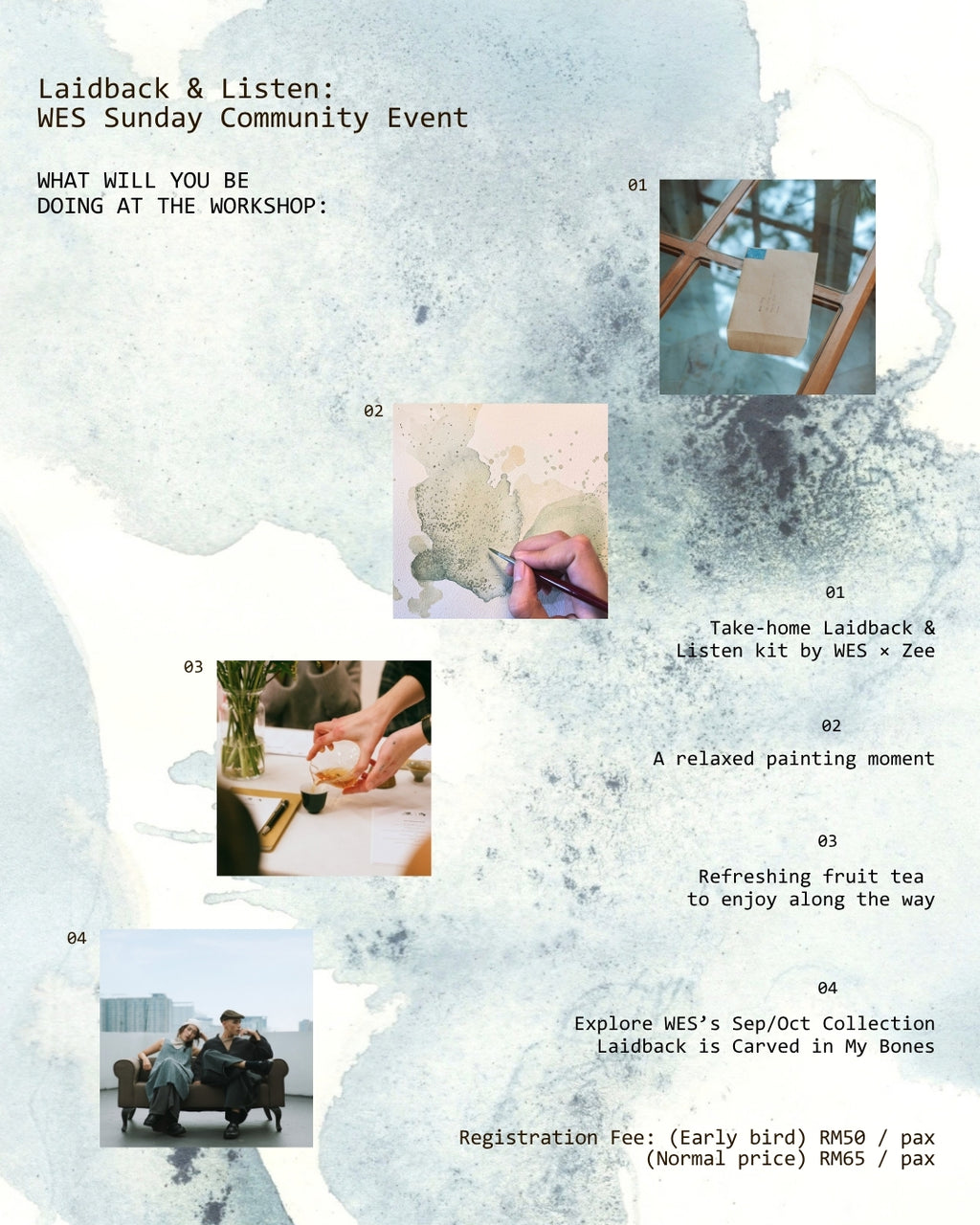 [RSVP] WES SUNDAY COMMUNITY EVENT - LAIDBACK & LISTEN