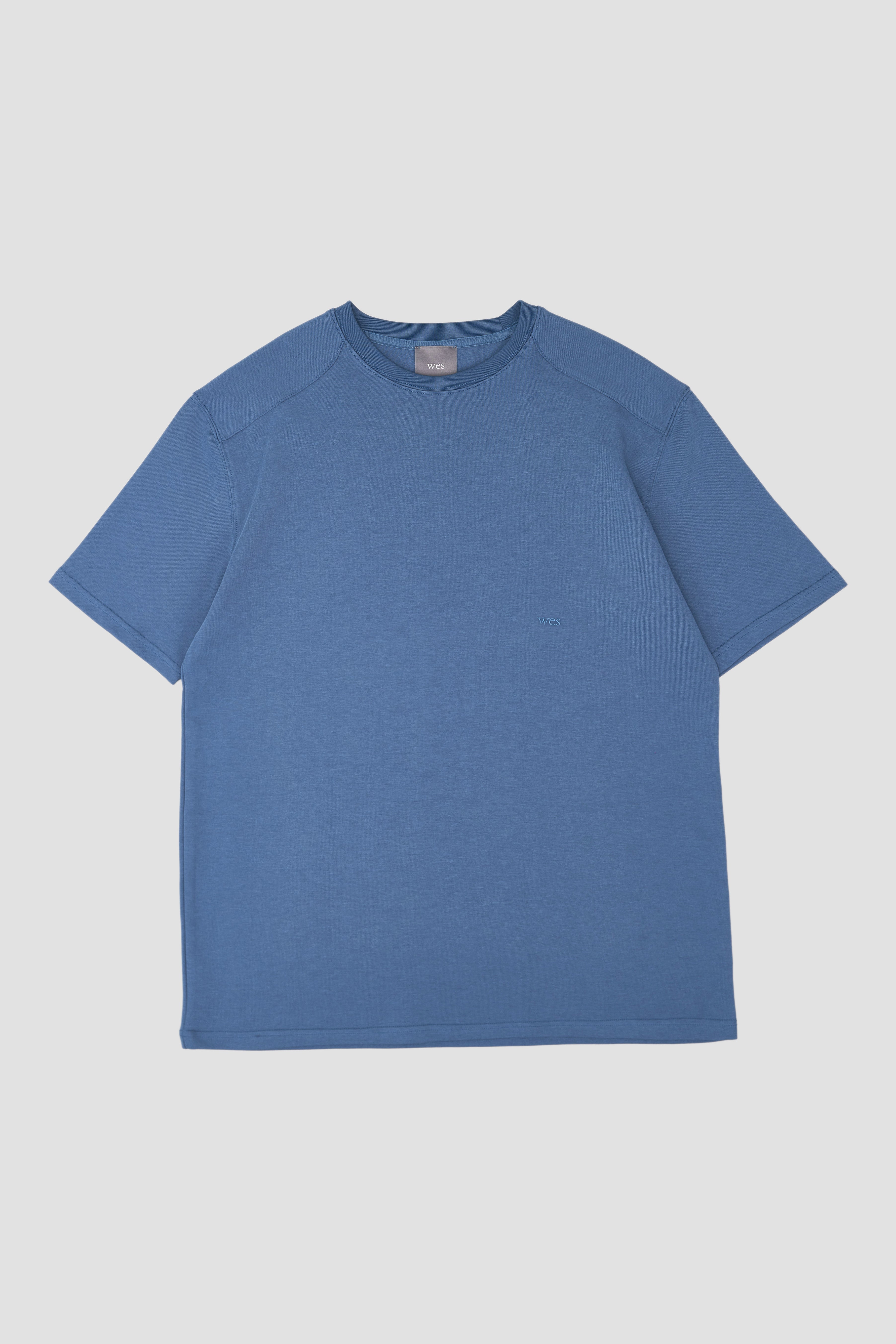 Classic - Gender Neutral Straight Shoulder Oversized Tee (Blue)