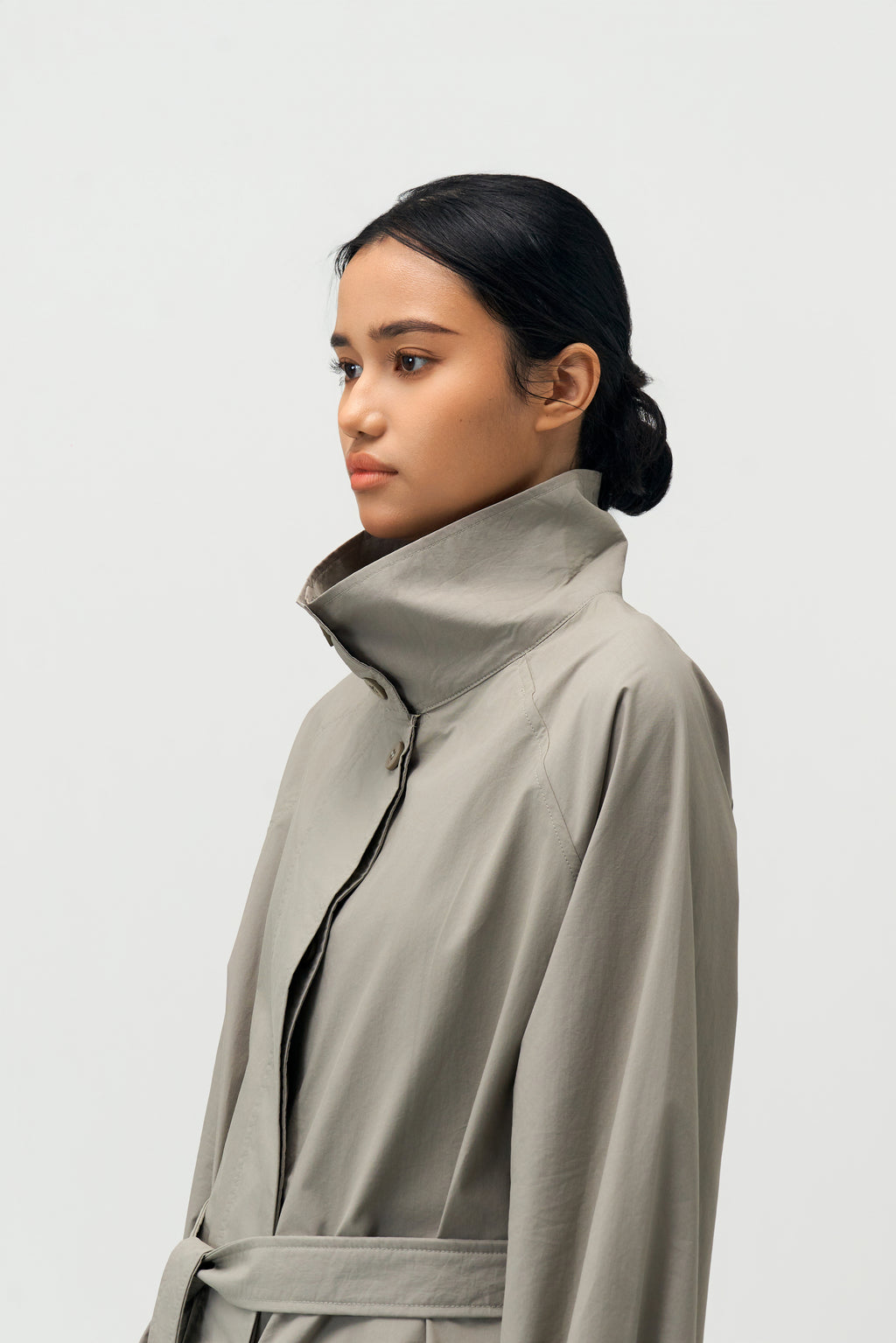 Classic - Gender Neutral Light Trench Outer (Olive Grey)