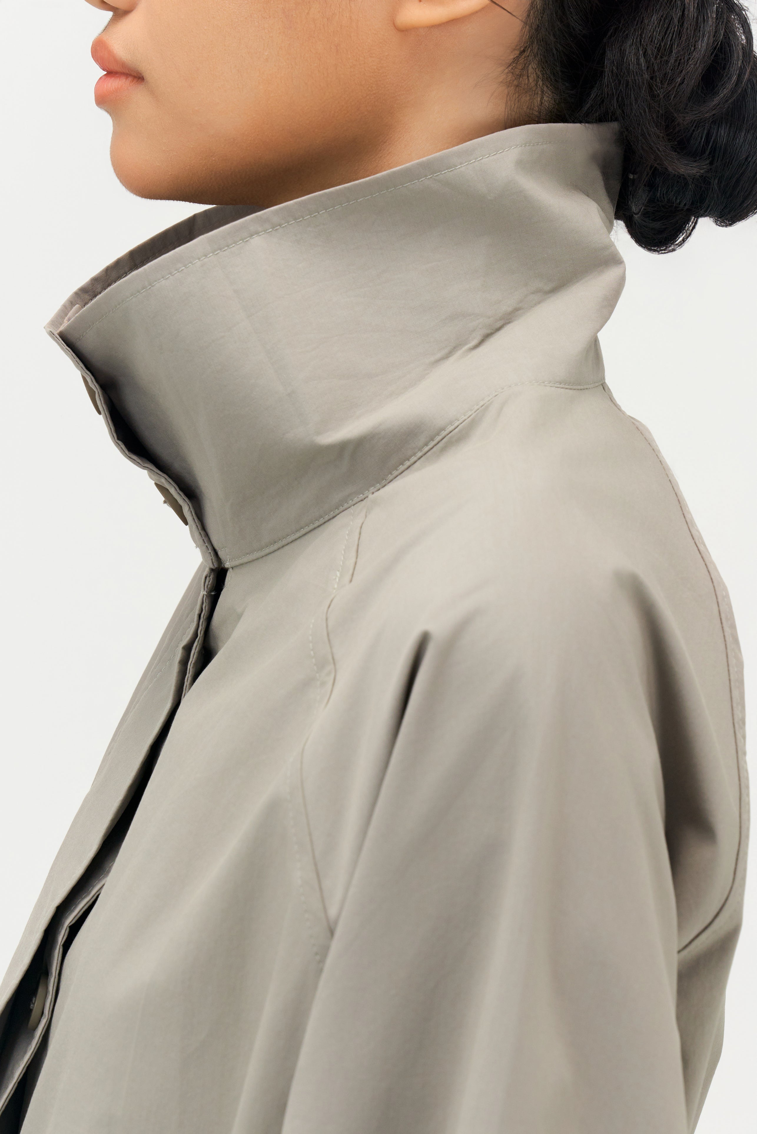 Classic - Gender Neutral Light Trench Outer (Olive Grey)