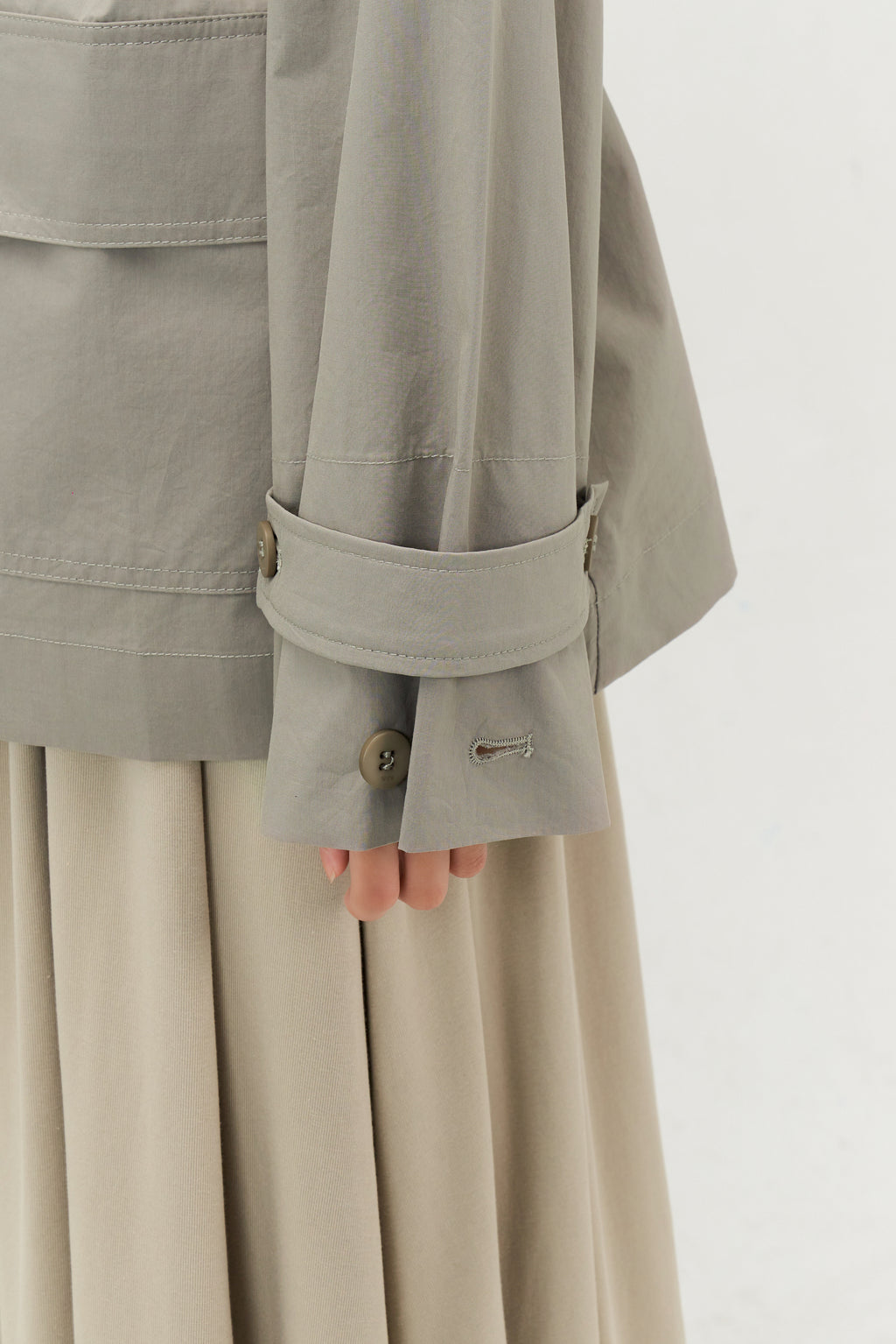 Classic - Gender Neutral Light Trench Outer (Olive Grey)