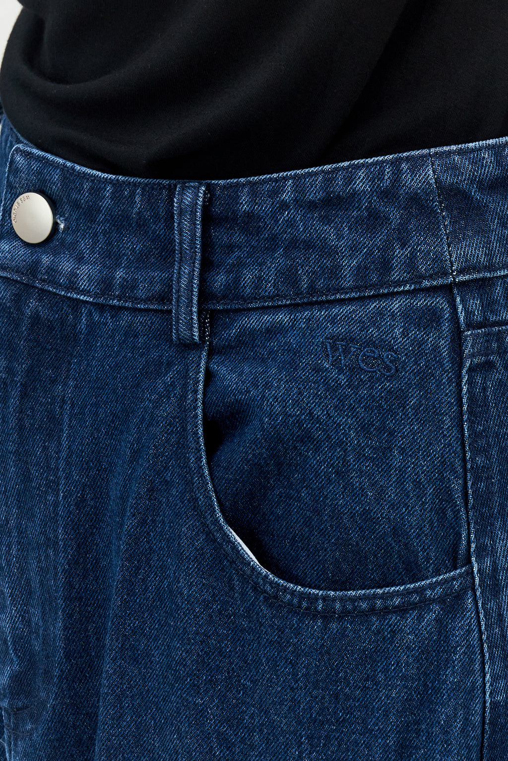 Classic - Gender Neutral Curved Leg Denim (Deep Blue +4cm)
