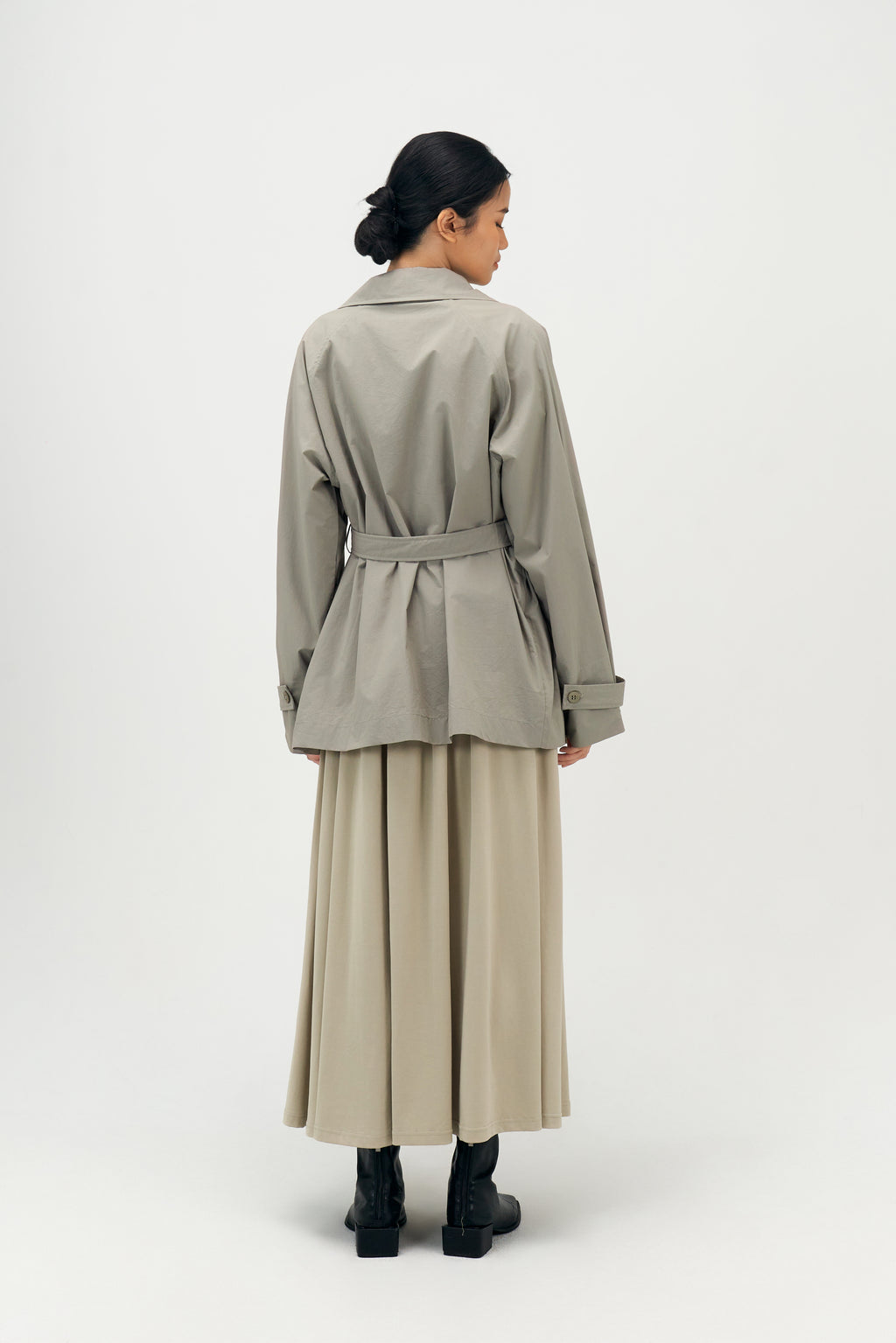 Classic - Gender Neutral Light Trench Outer (Olive Grey)