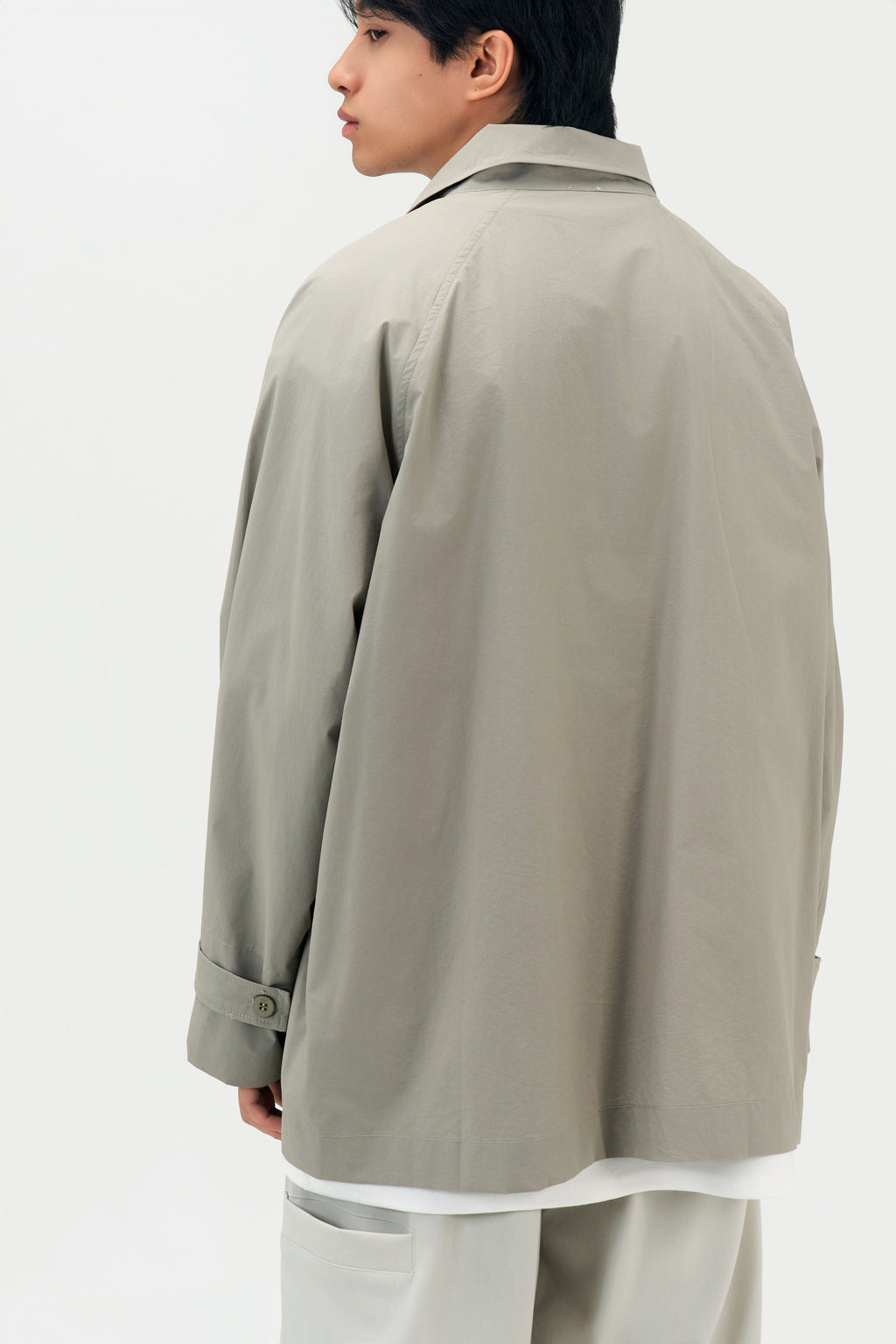 Classic - Gender Neutral Light Trench Outer (Olive Grey)