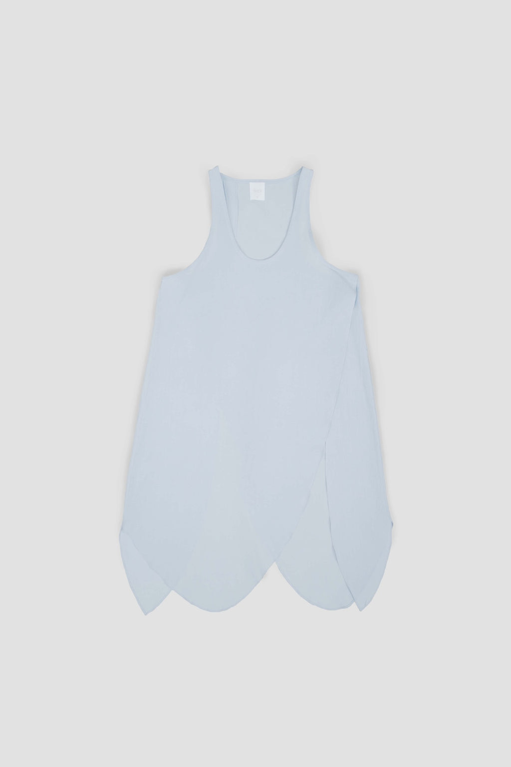 Asymmetrical Layering Long Tank Top (Blue)