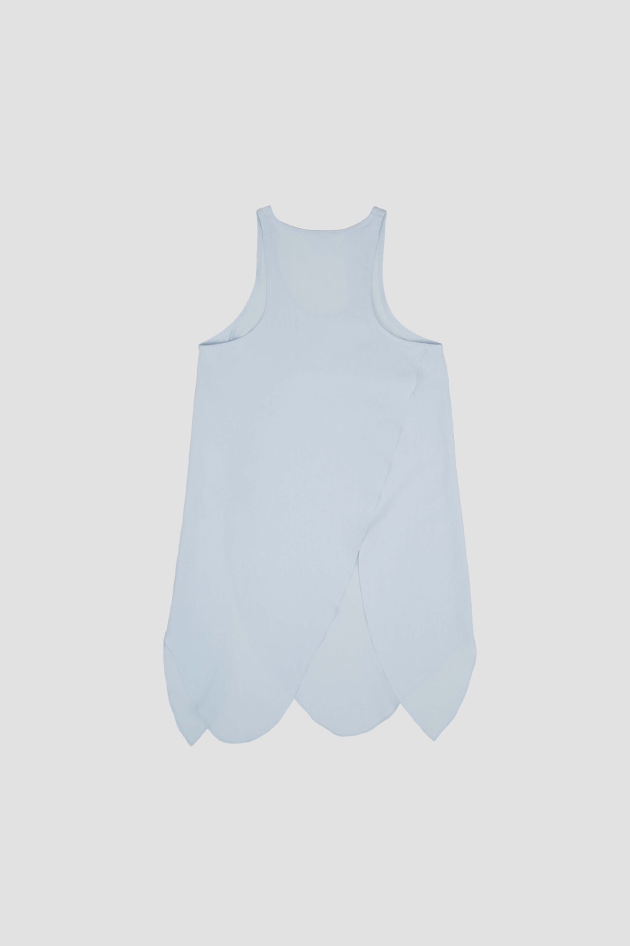 Asymmetrical Layering Long Tank Top (Blue)