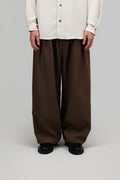 Gender Neutral Cocoon Trousers (Poly / Brown)
