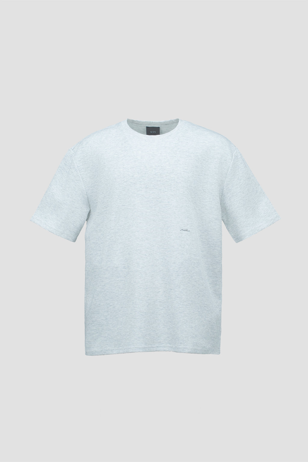 Gender Neutral Boxy Tee 'Born to be Simplicitist' (Grey Grain)