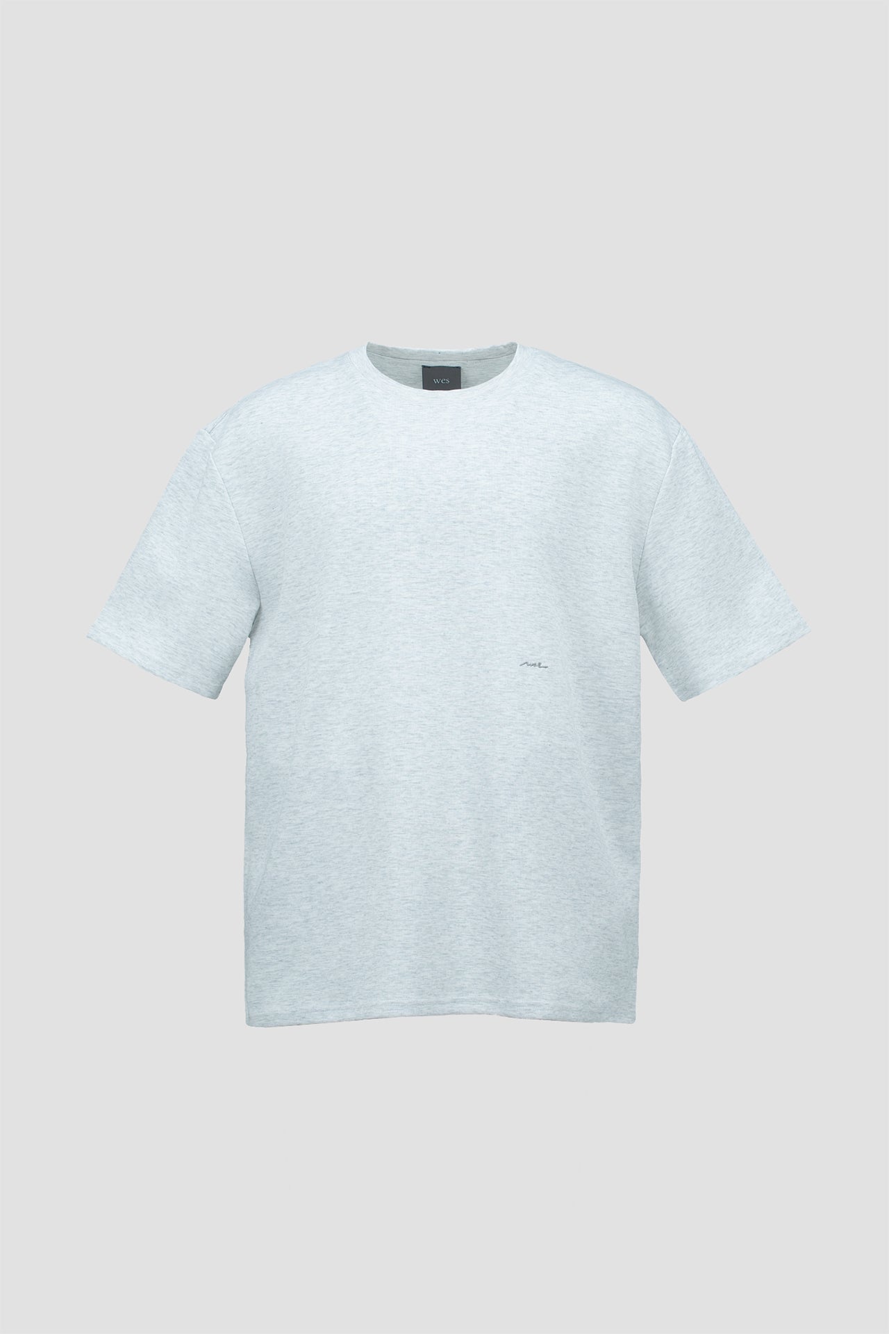 Gender Neutral Boxy Tee 'Born to be Simplicitist' (Grey Grain)