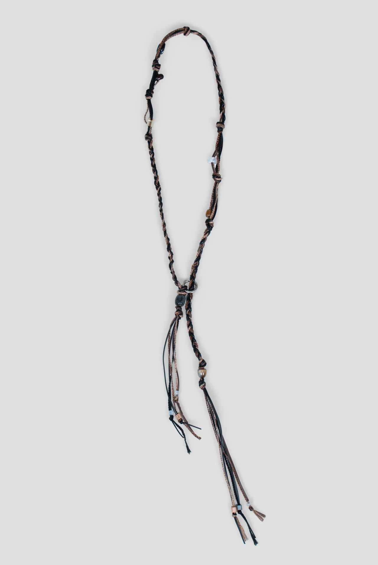 Braided Leather Belt (Black)