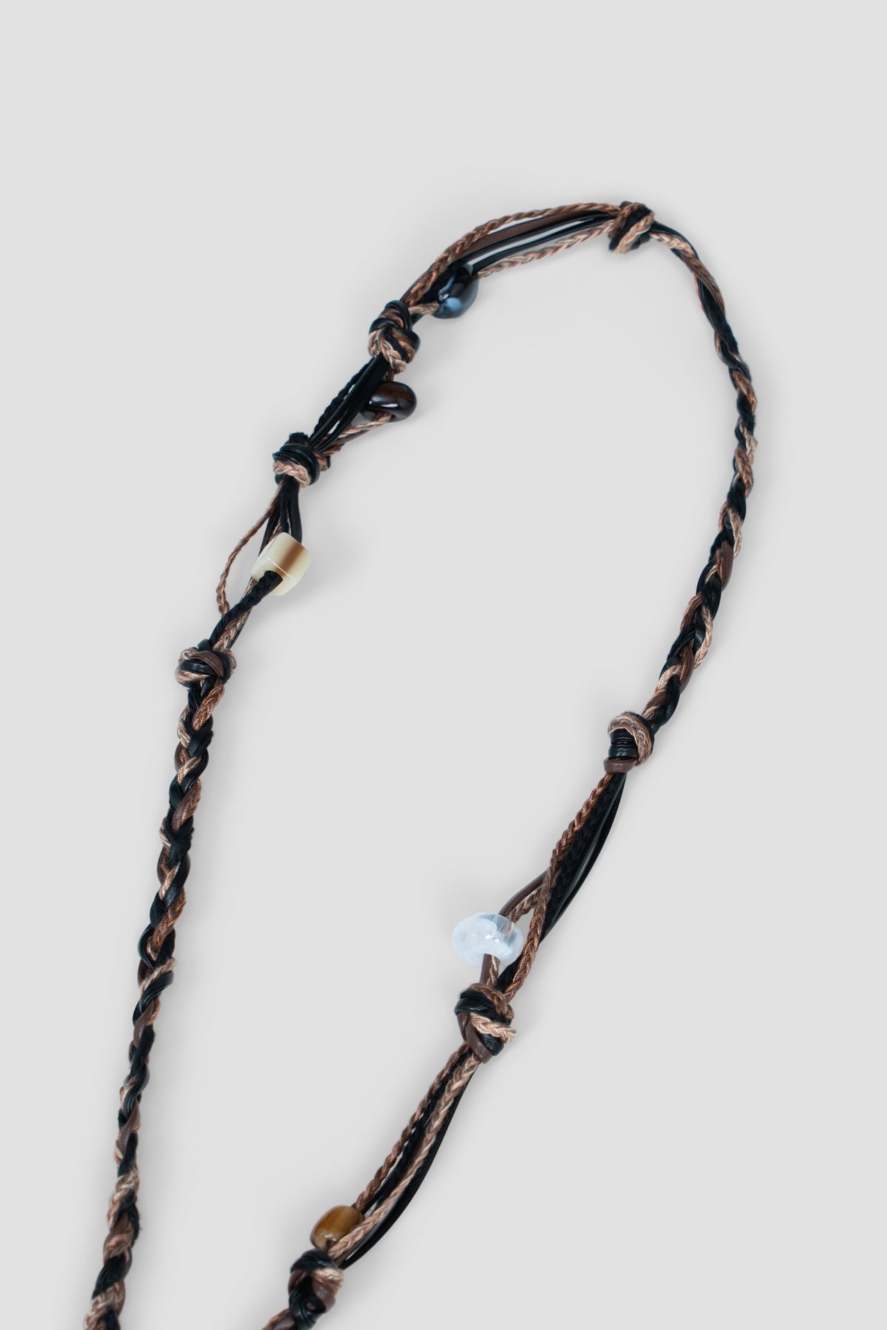 Braided Leather Belt (Black)