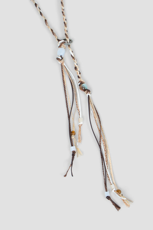 Braided Leather Belt (Beige)