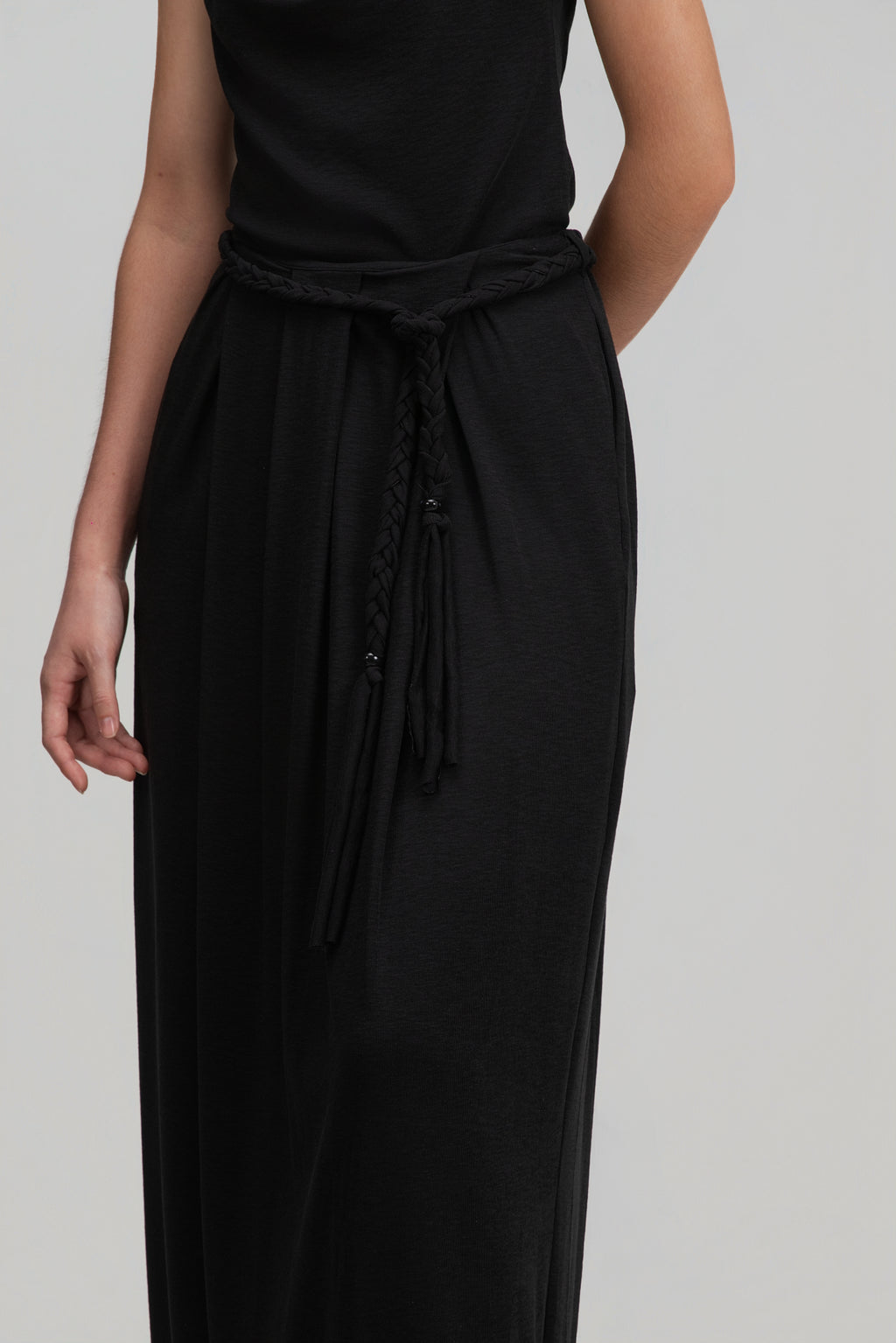 Snow Knit Braided Belt