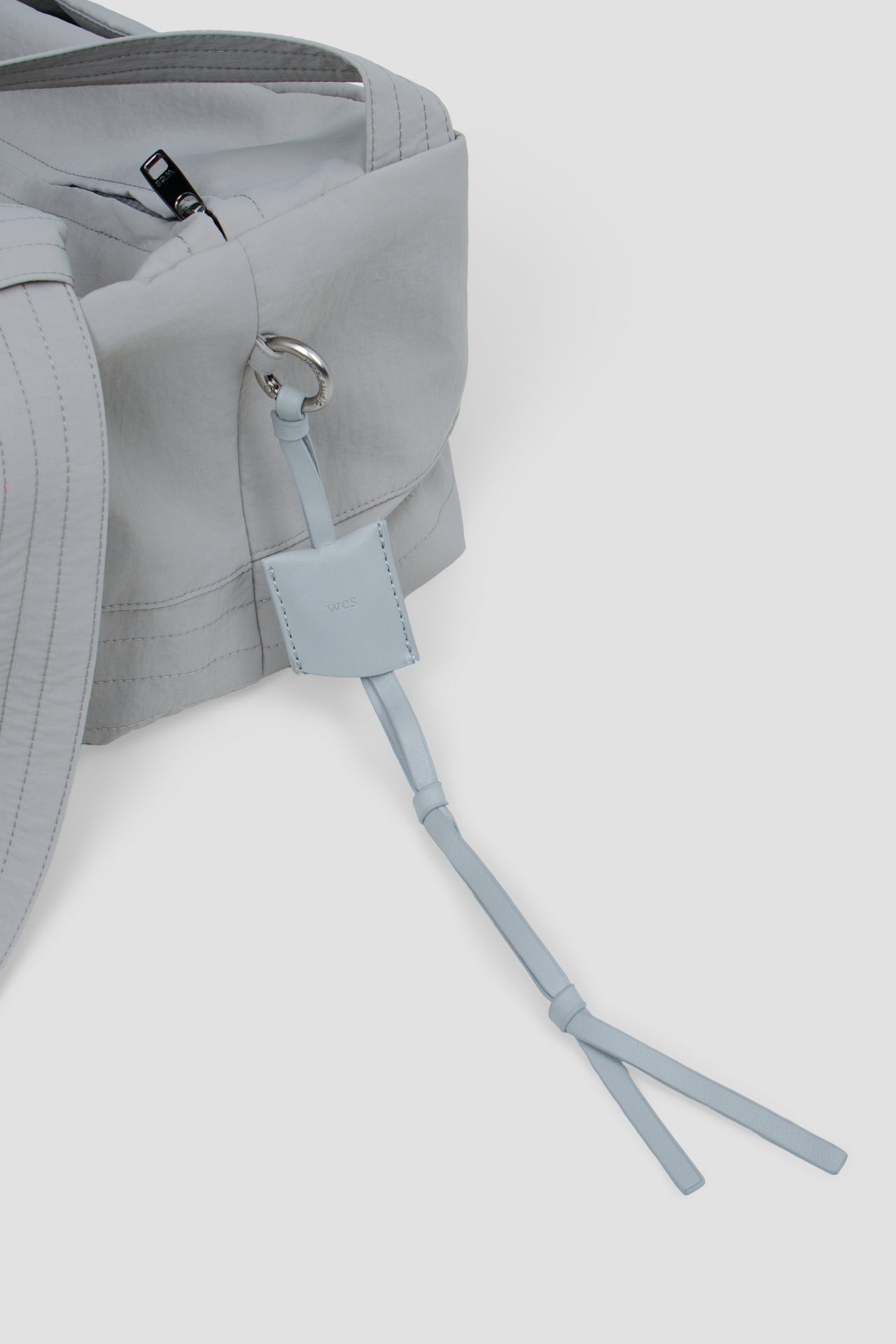 Medium Loaf Nylon Bag (Light Grey)