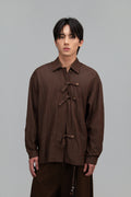 Gender Neutral Triple Knot Blouse (Brown)