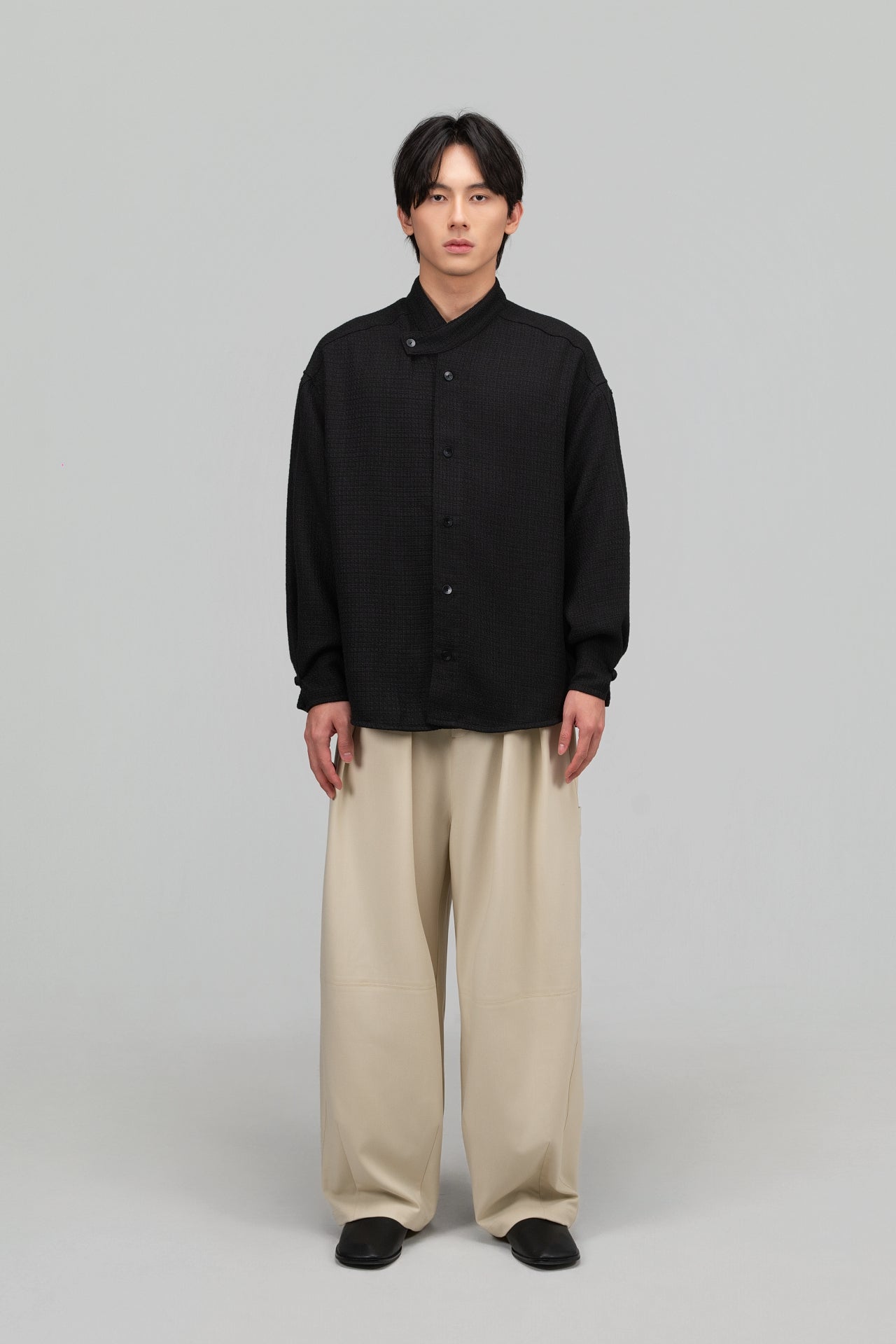 Gender Neutral Cocoon Trousers (Poly / Beige)