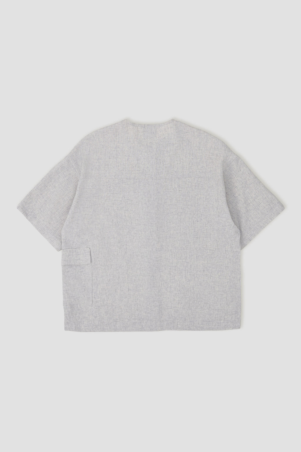 Gender Neutral Oversized Drop Shoulder Boxy Shirt (Poly Waffle Grey)