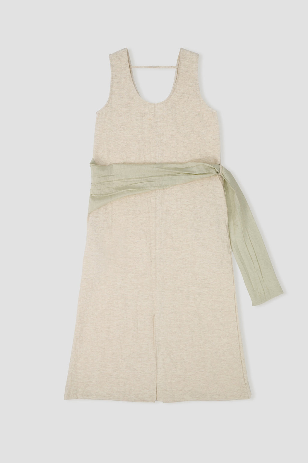 Waist Draped Maxi Tank Dress (Oat)