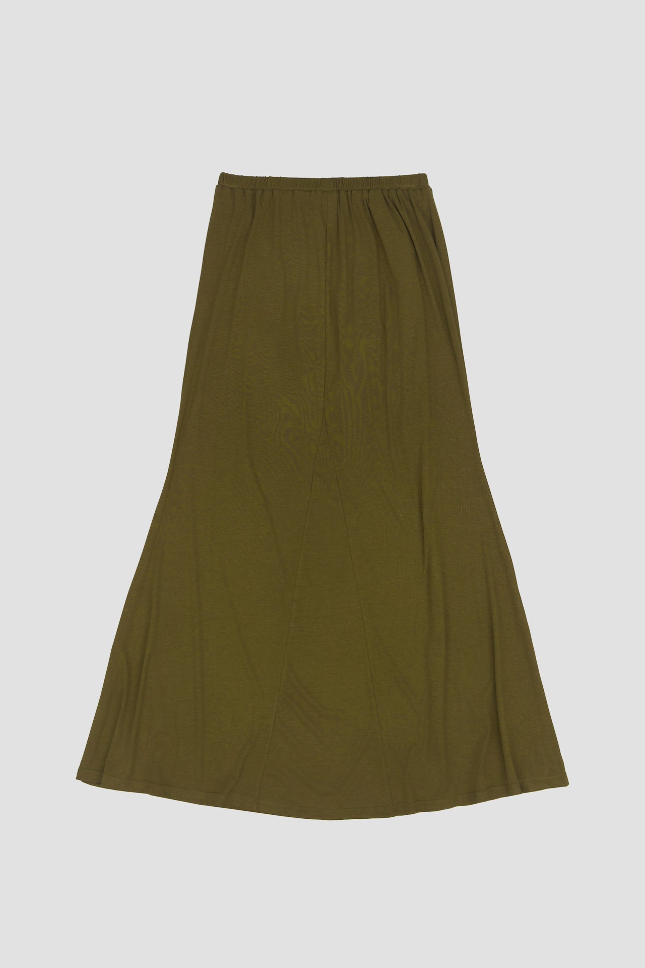 Butter Knit Godet Skirt (Olive)