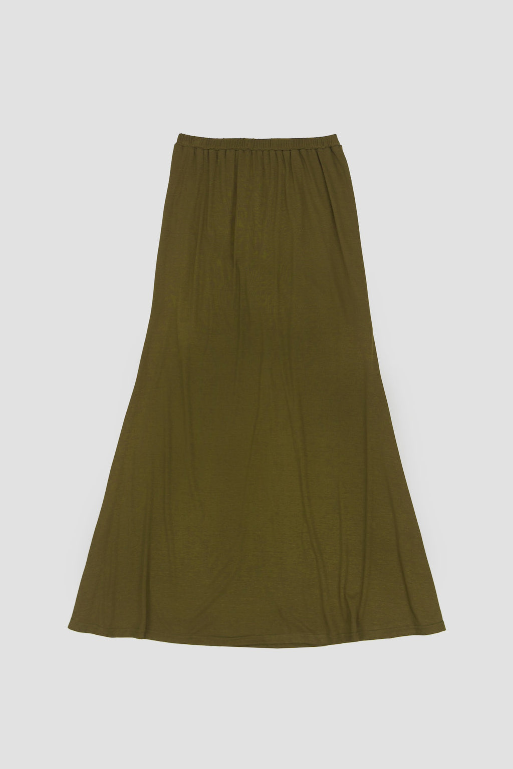 Butter Knit Godet Skirt (Olive)