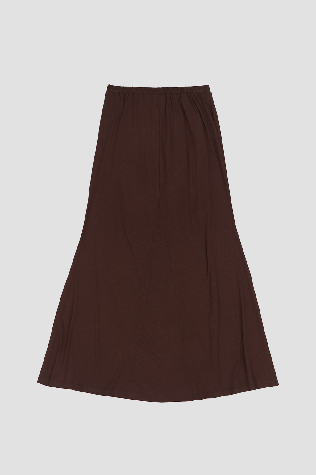 Classic - Butter Knit Godet Skirt (Brown)