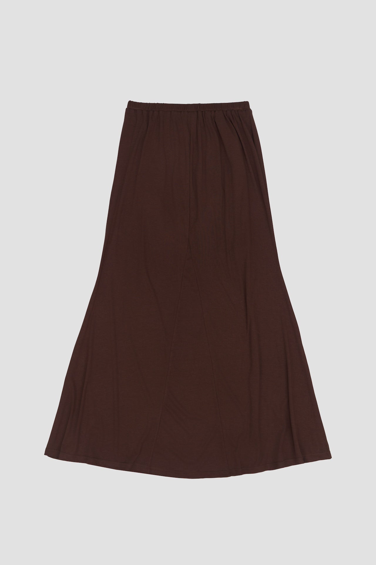 Classic - Butter Knit Godet Skirt (Brown)