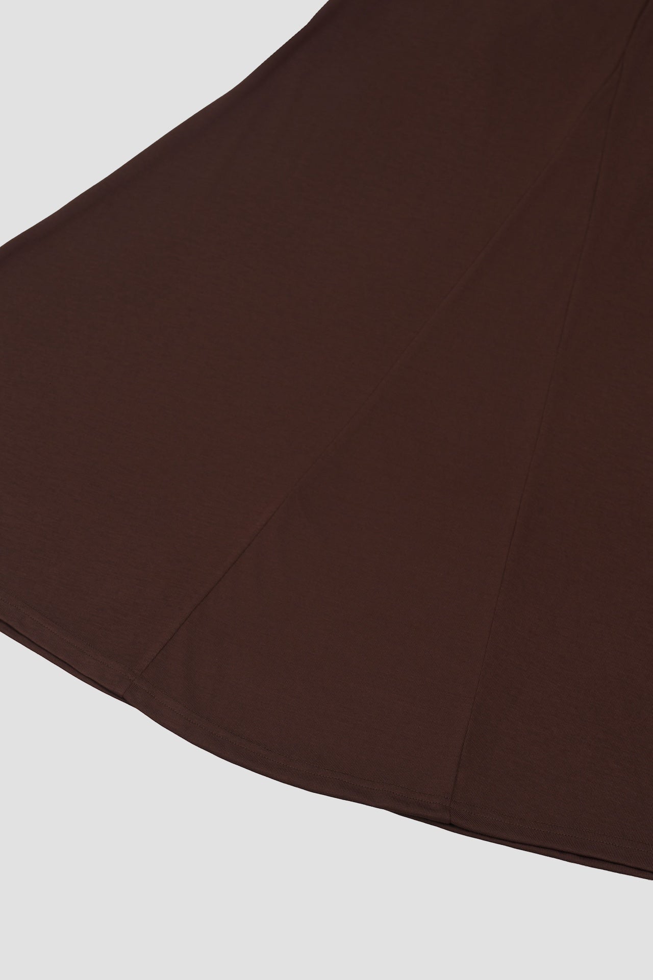 Classic - Butter Knit Godet Skirt (Off White)