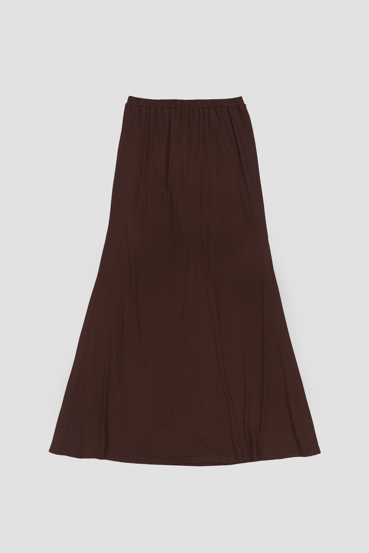 Classic - Butter Knit Godet Skirt (Brown)
