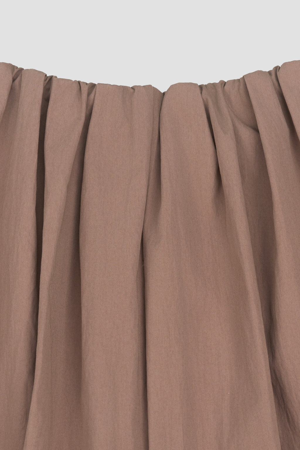 Classic - Pleated Cocoon Skirt (Blush Brown)