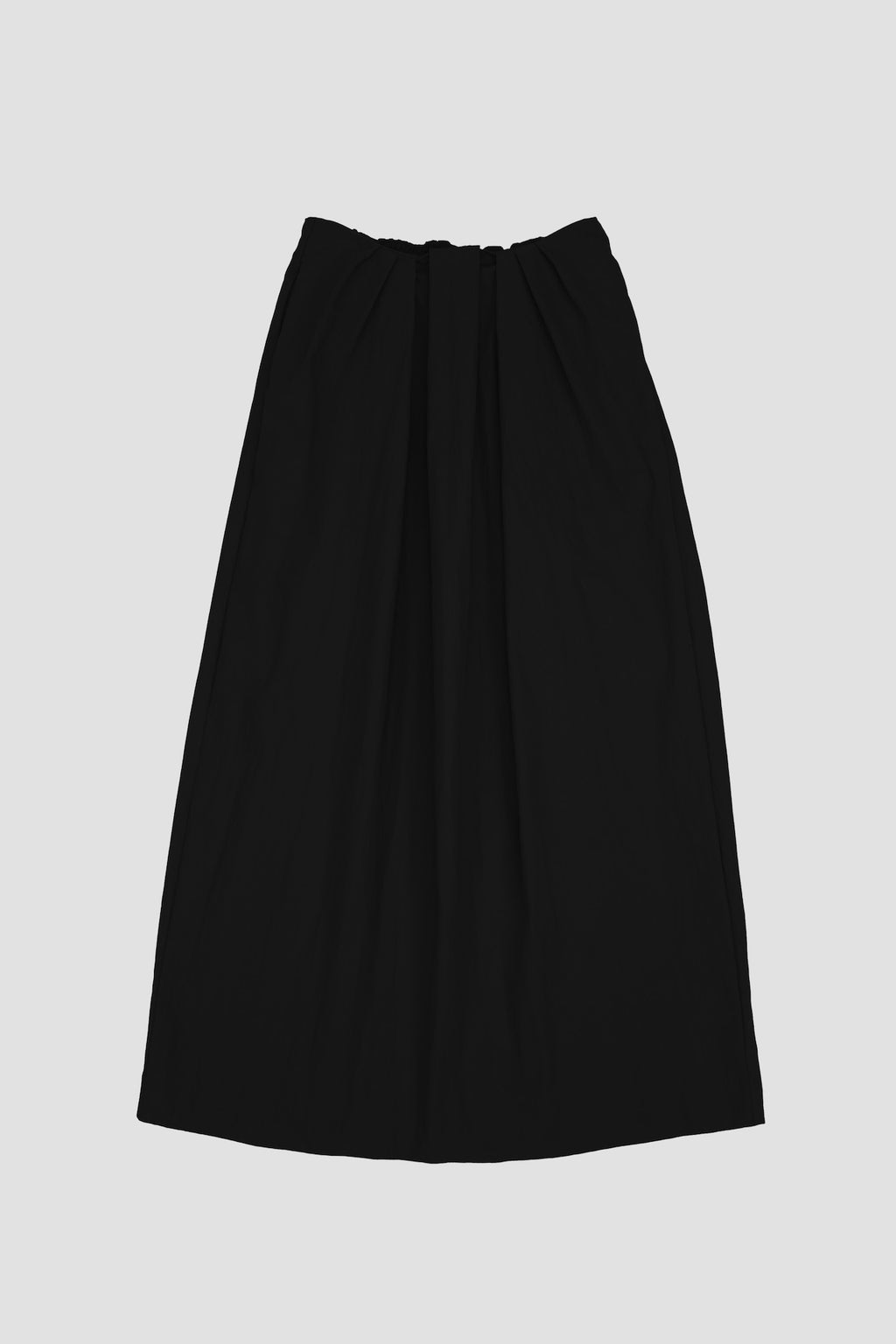 Classic - Pleated Cocoon Skirt (Black)