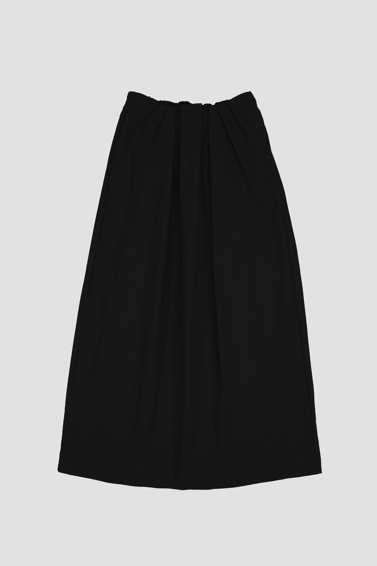 Classic - Pleated Cocoon Skirt (Black)