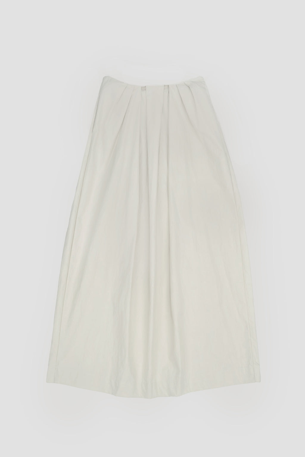 Classic - Pleated Cocoon Skirt (Off White)