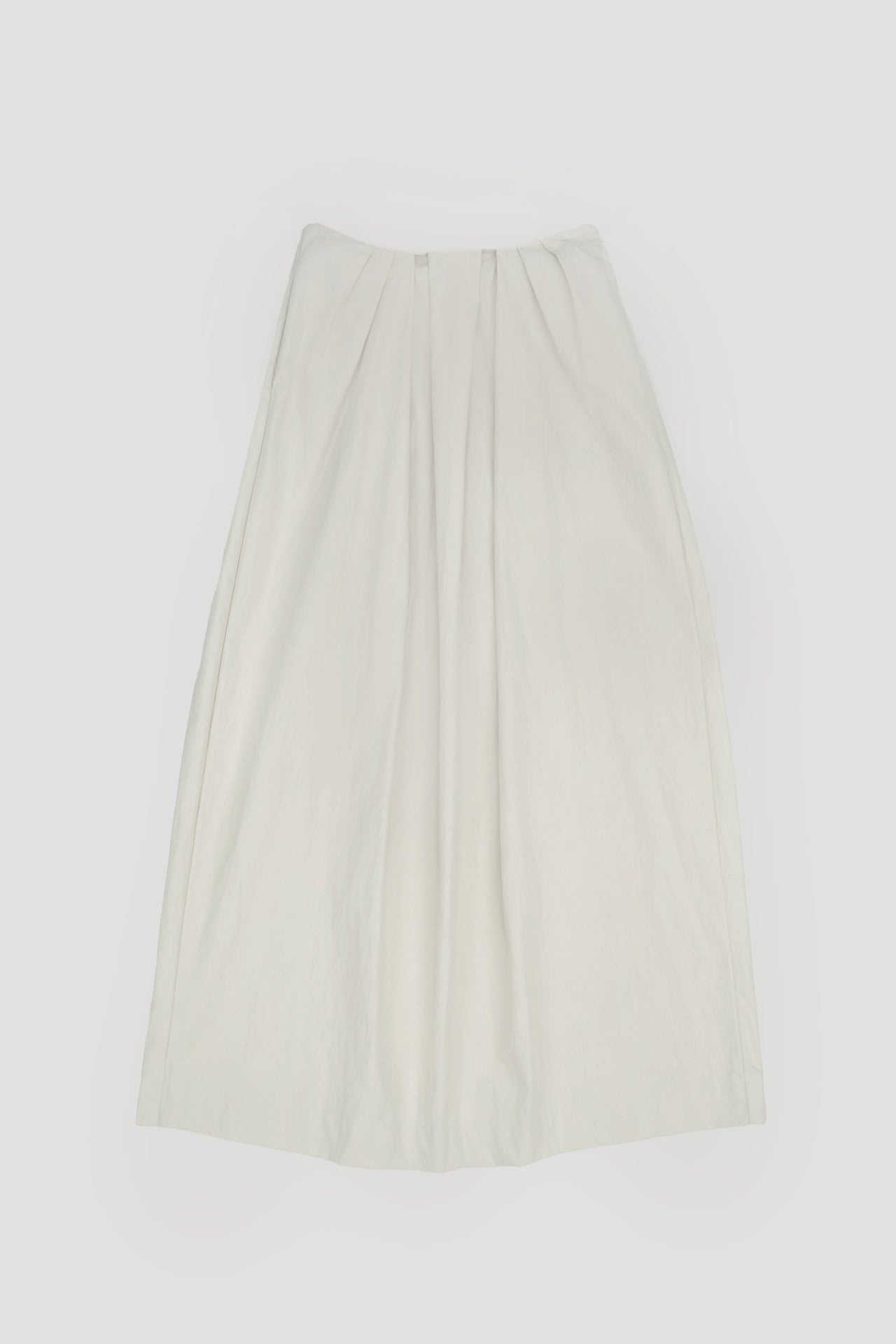 Classic - Pleated Cocoon Skirt (Off White)