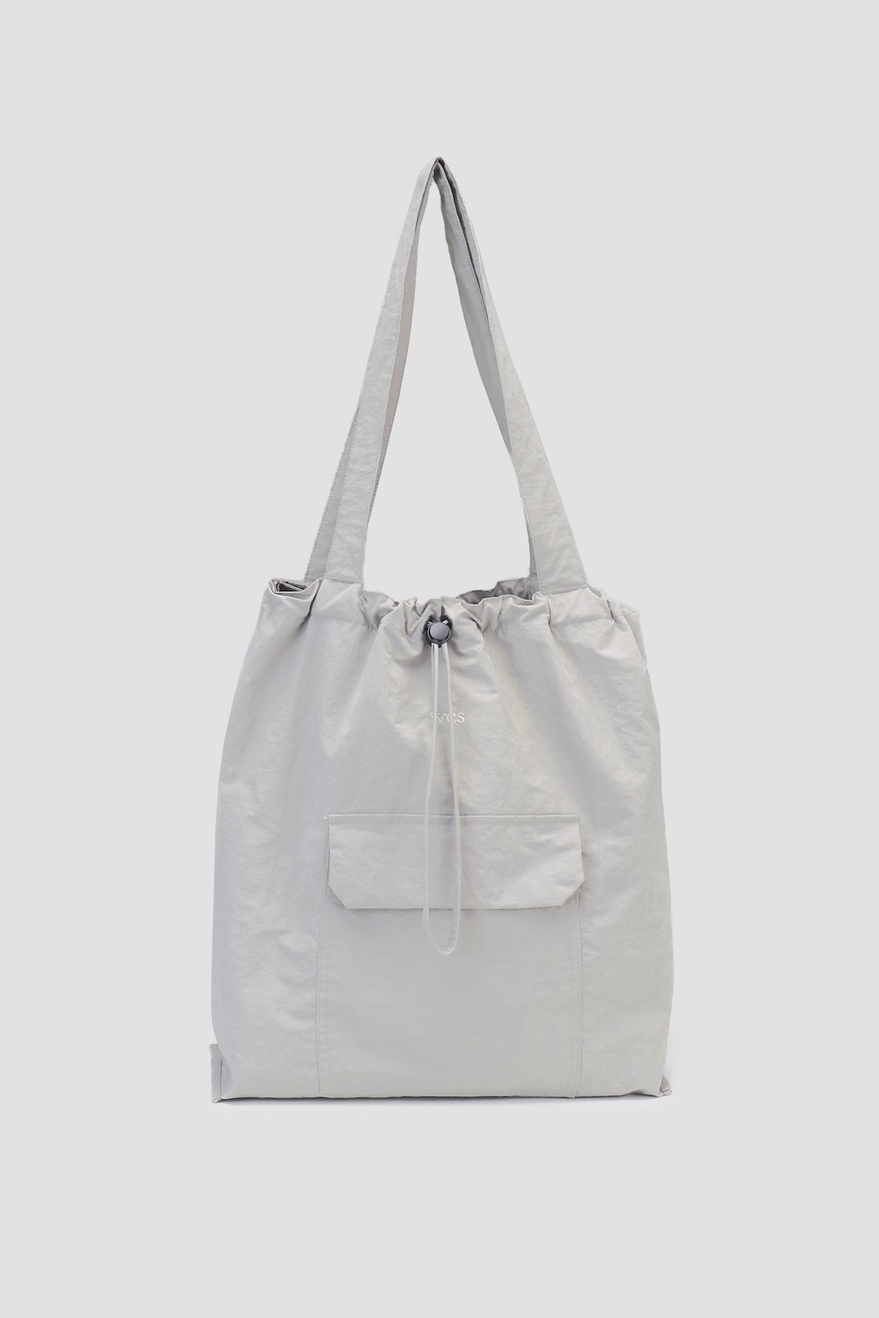 Medium Classic Nylon Tote (Light Grey)