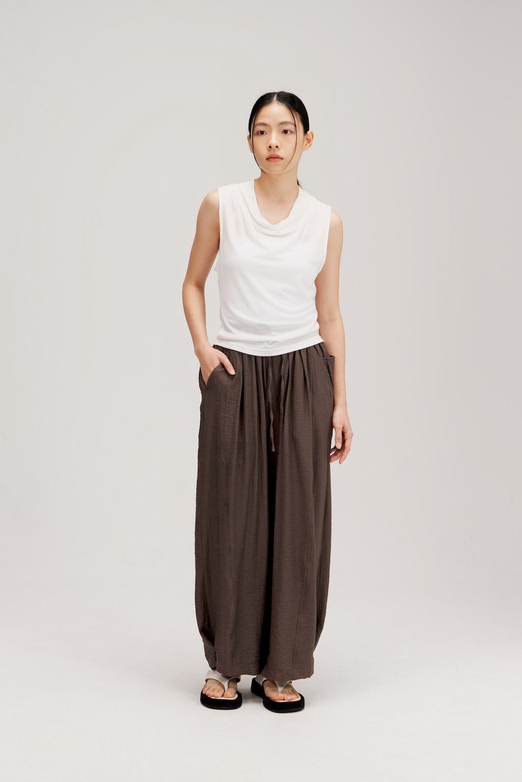 Convertible Wear Long Pants w/ Lining (Dark Grey)