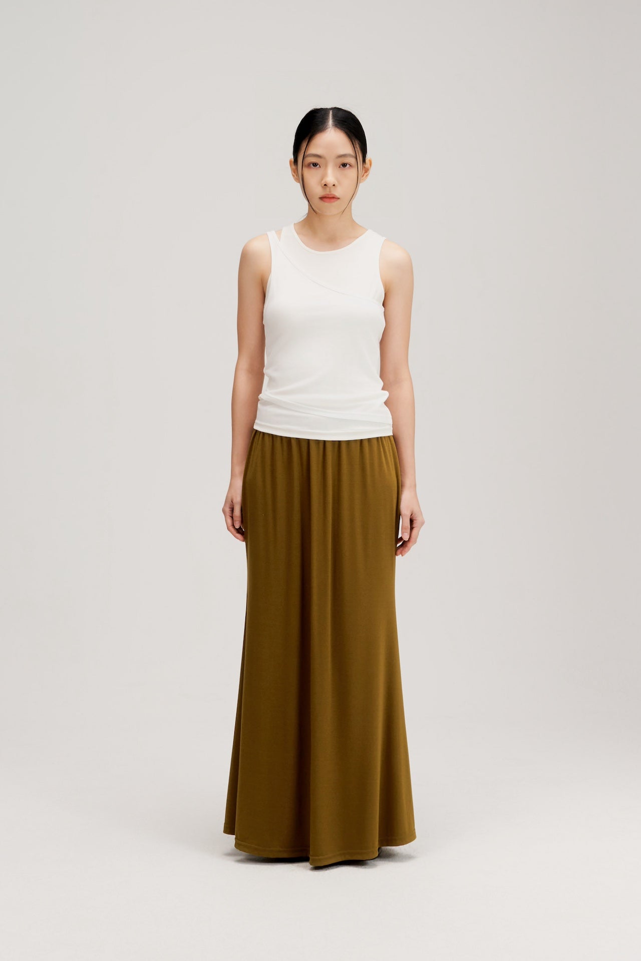 Butter Knit Two Piece Tank Top (White)