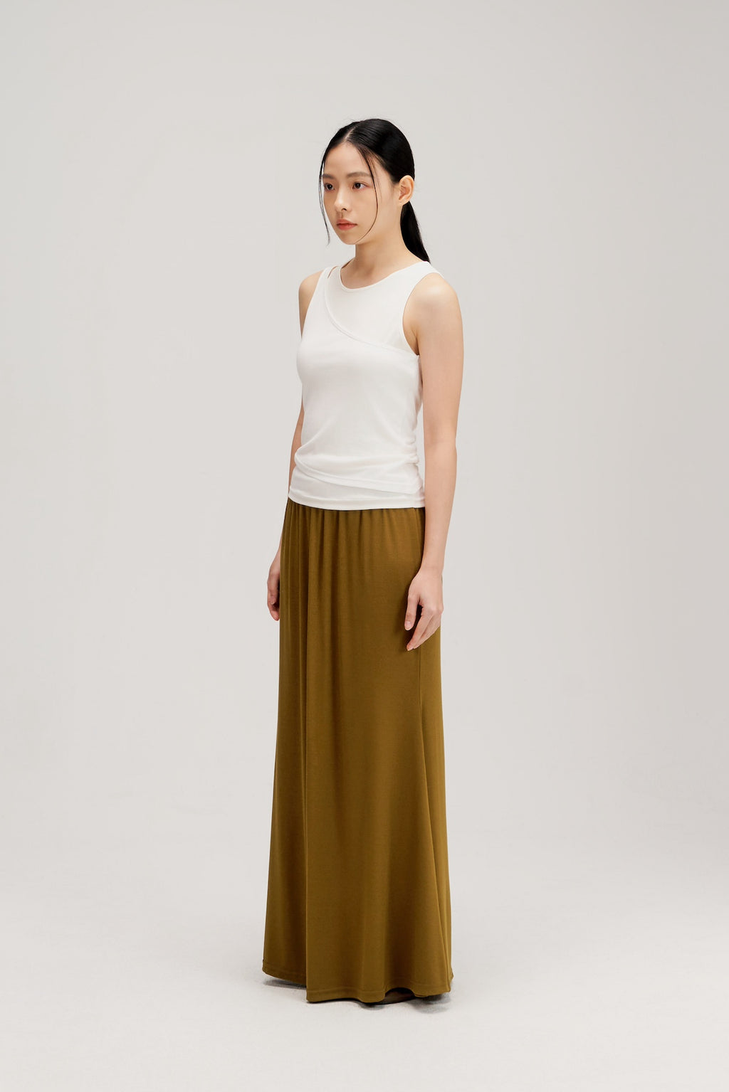 Butter Knit Two Piece Tank Top (White)