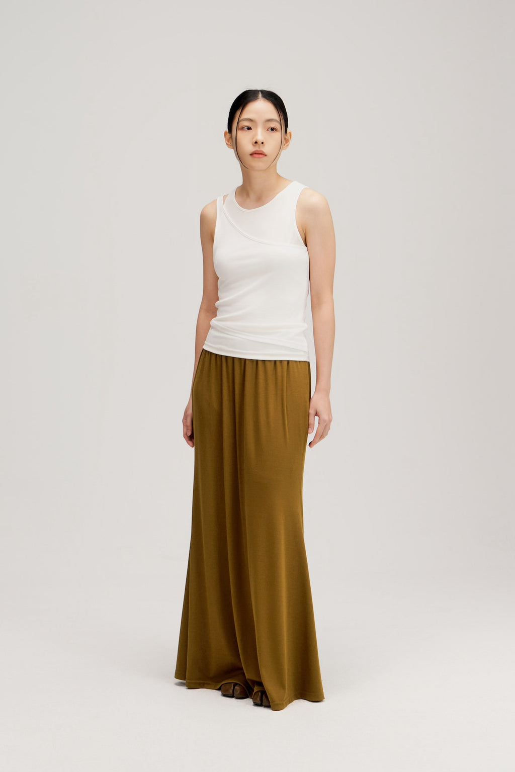 Butter Knit Two Piece Tank Top (White)