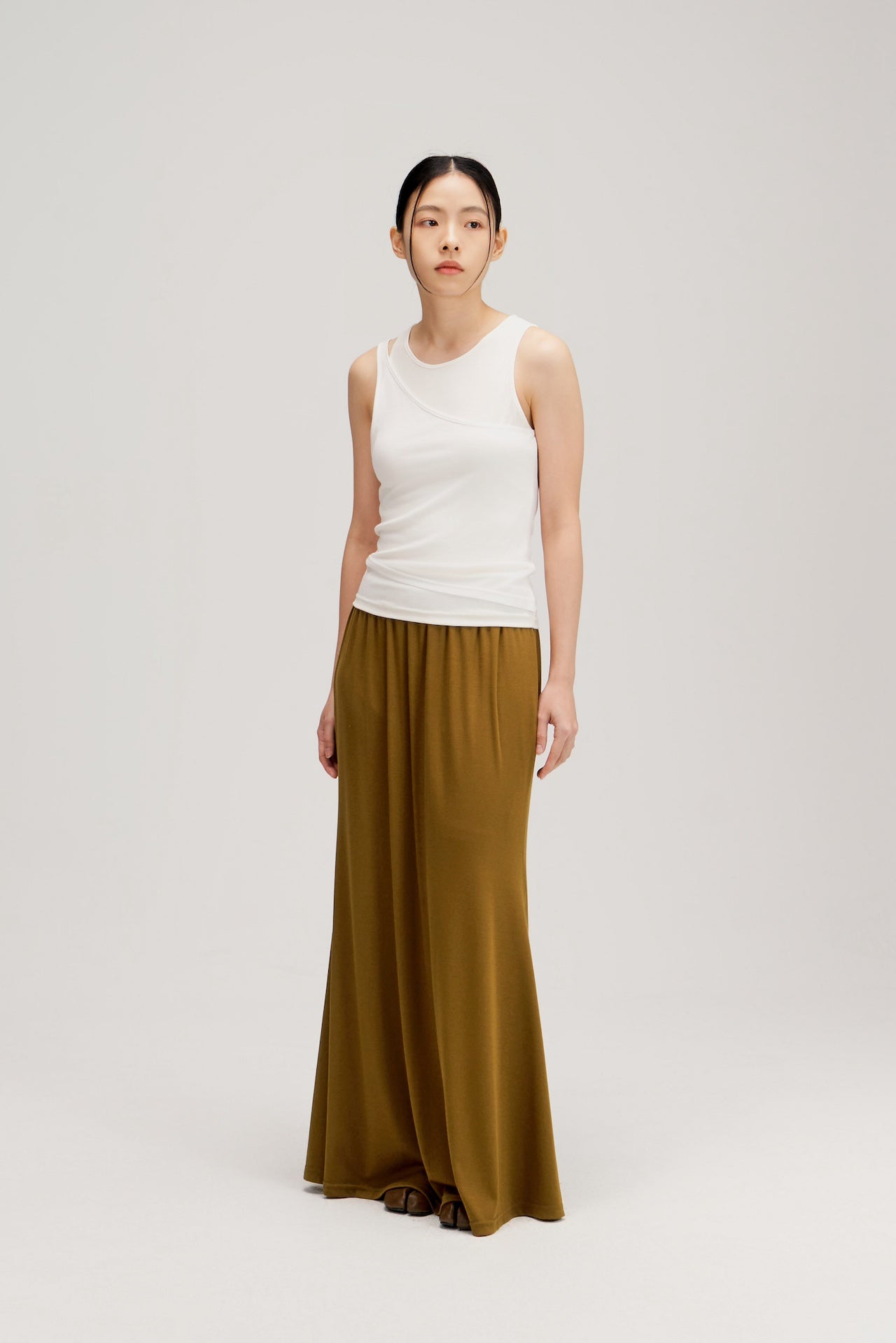 Butter Knit Two Piece Tank Top (White)