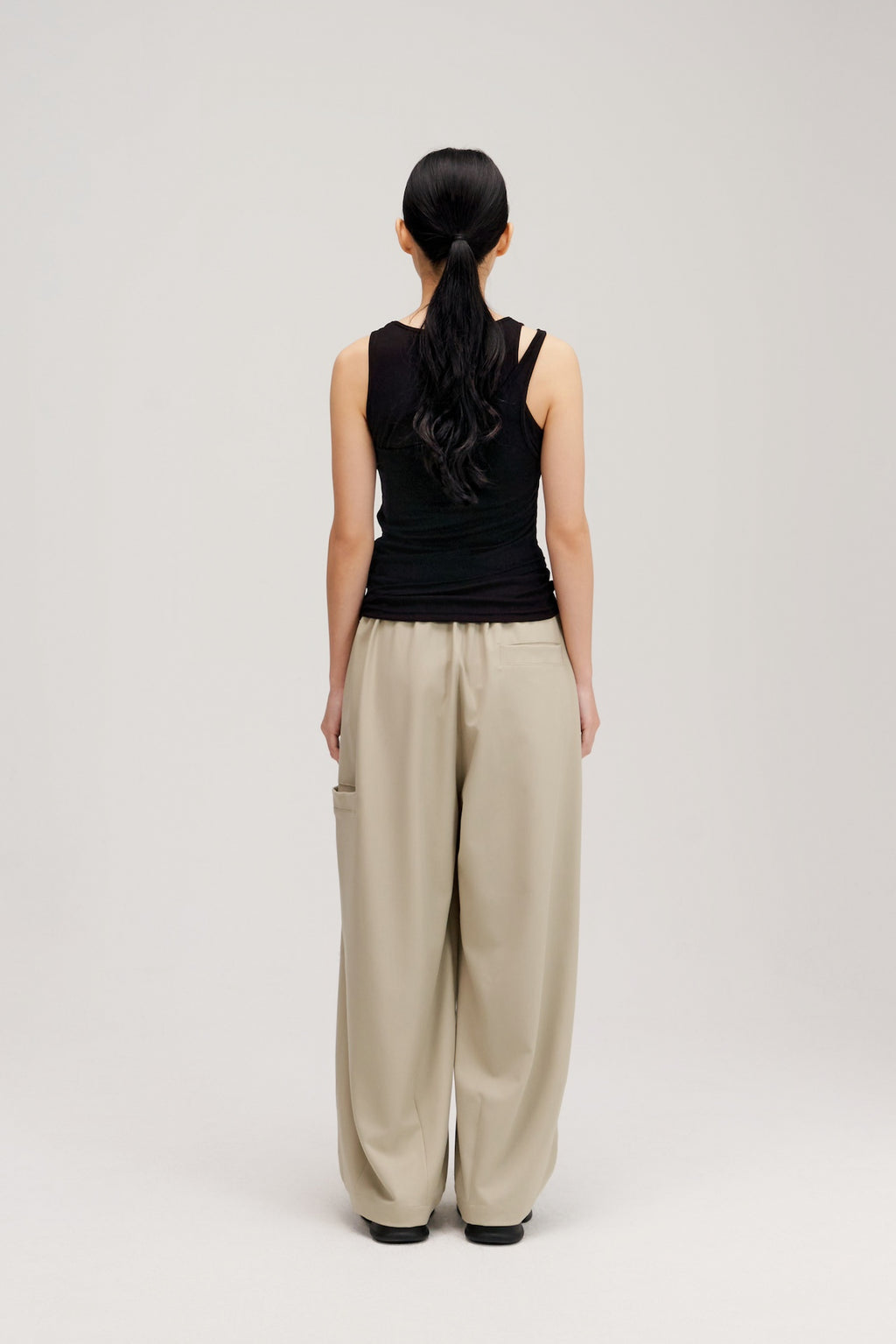 Butter Knit Two Piece Tank Top (Black)