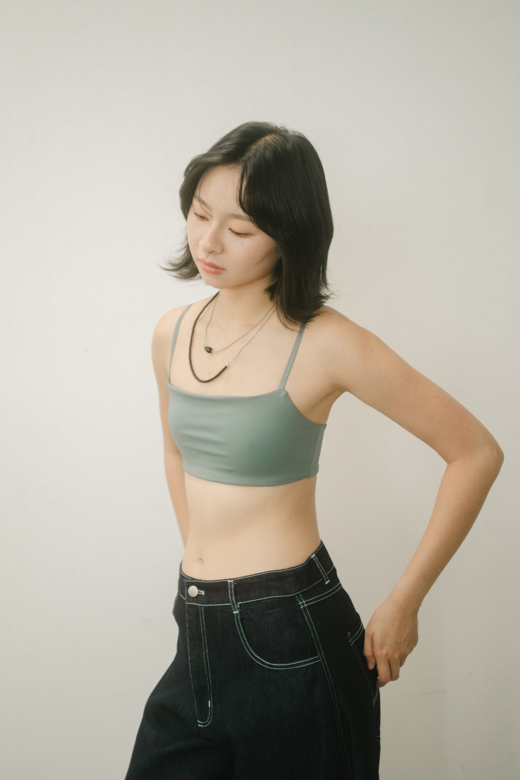 WES x GUNG x SO | [So] Simplicity Square Bra (Teal)