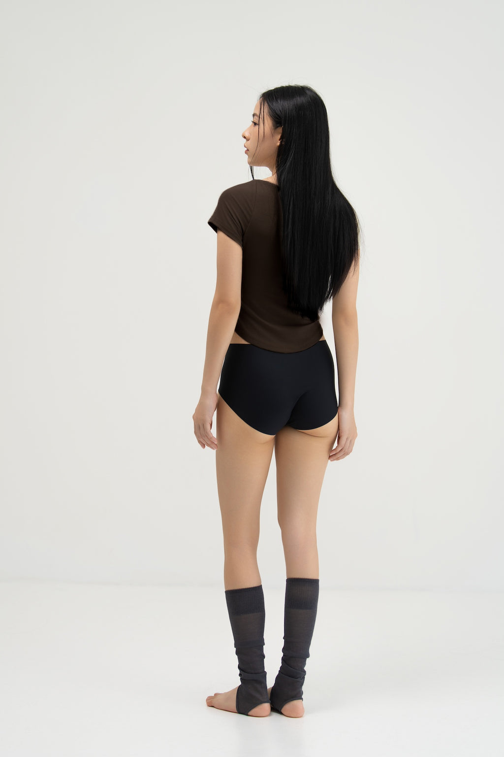 WES x SO | Baby Tee Bra Top (Brown)