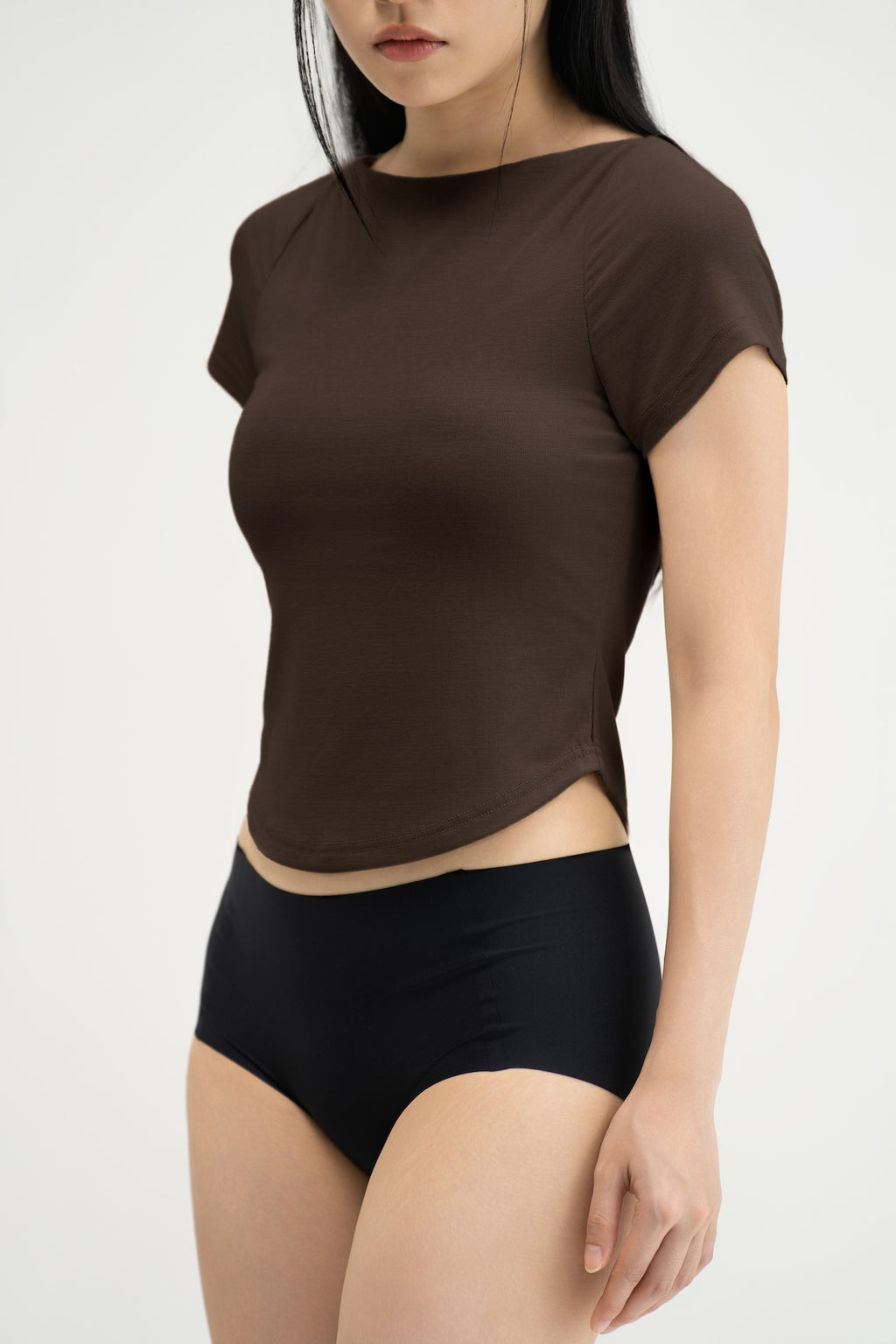 WES x SO | Baby Tee Bra Top (Khaki)