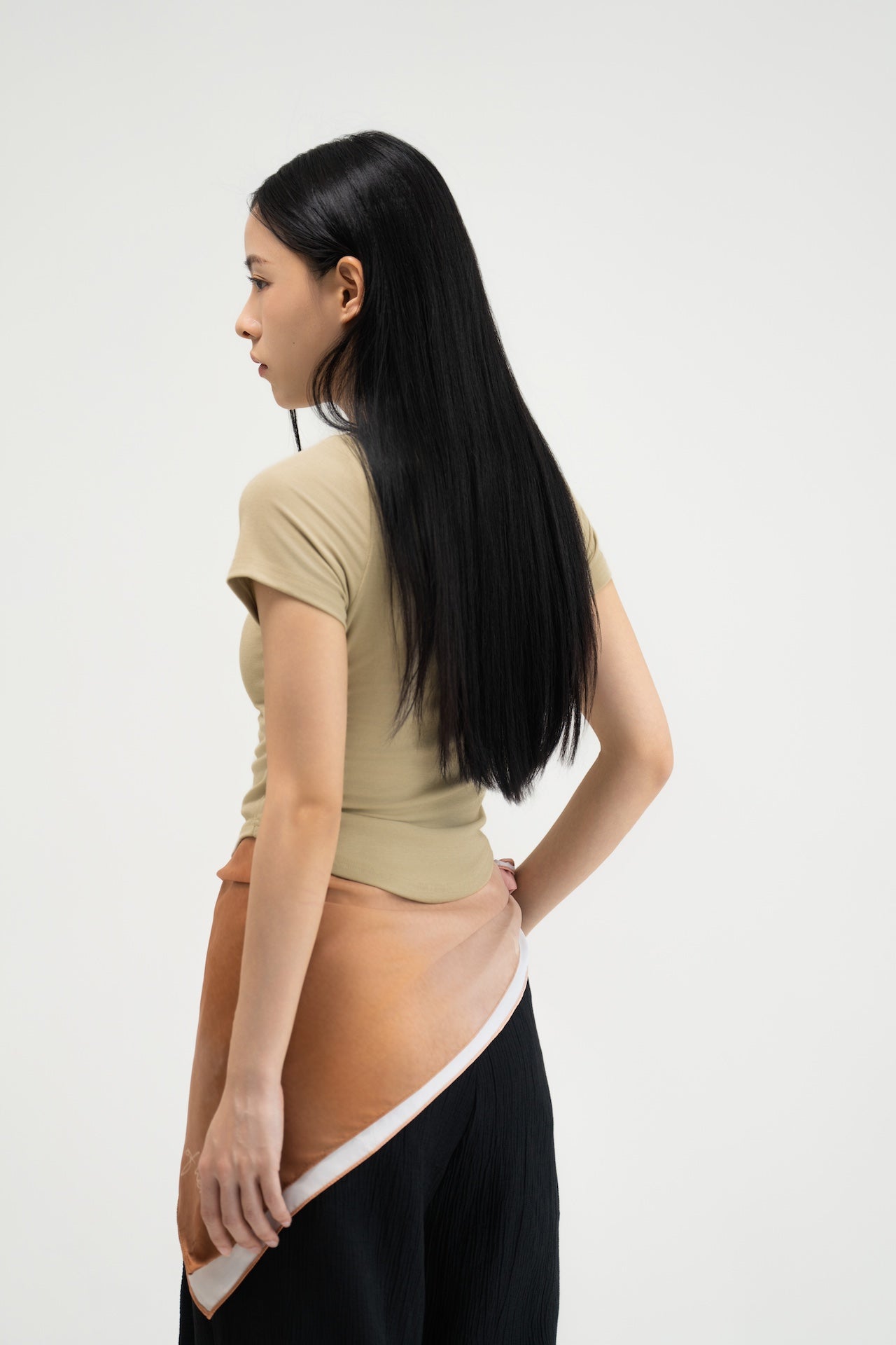 WES x SO | Baby Tee Bra Top (Khaki)