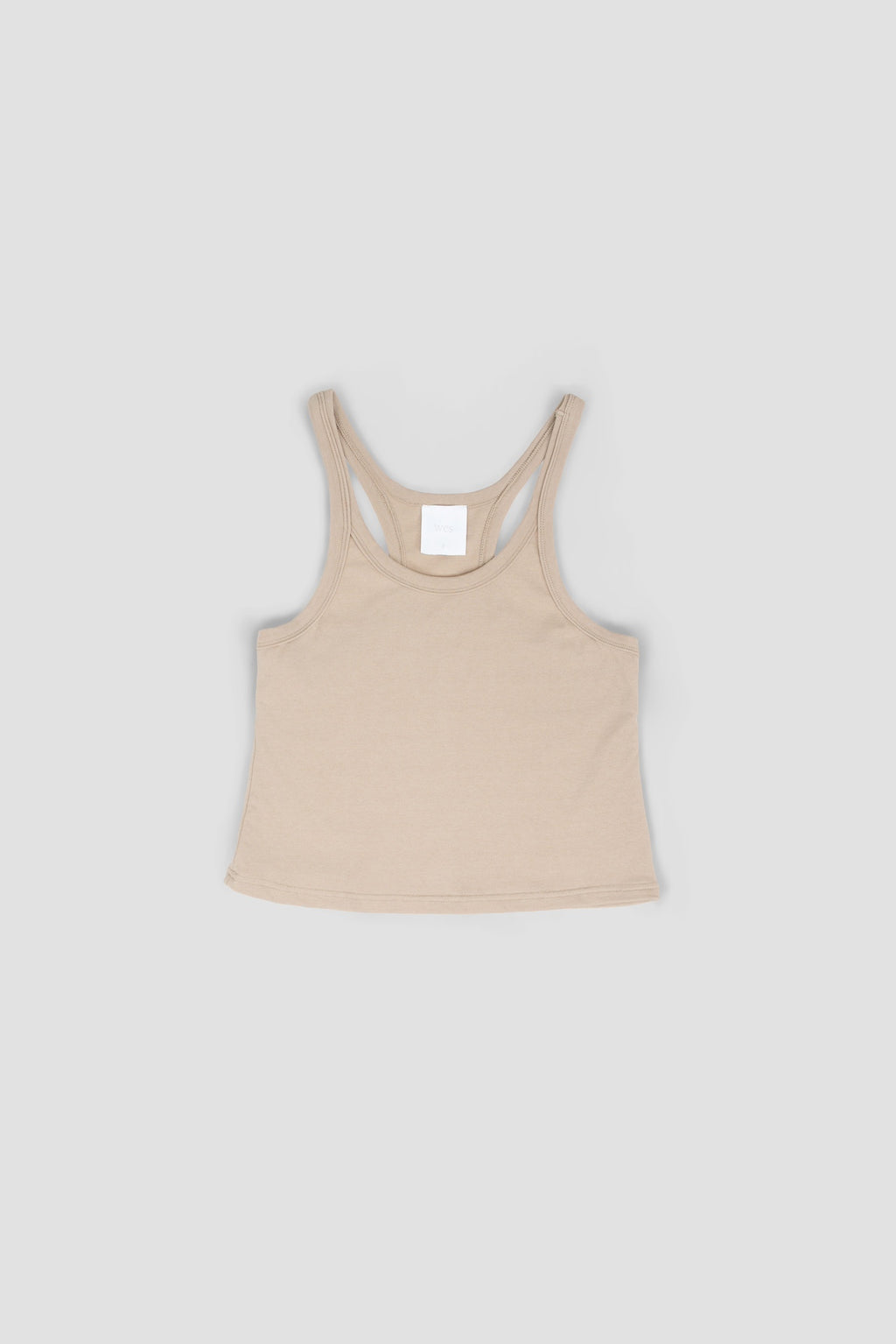 Drift Knit Y-Back Tank Top (Beige)