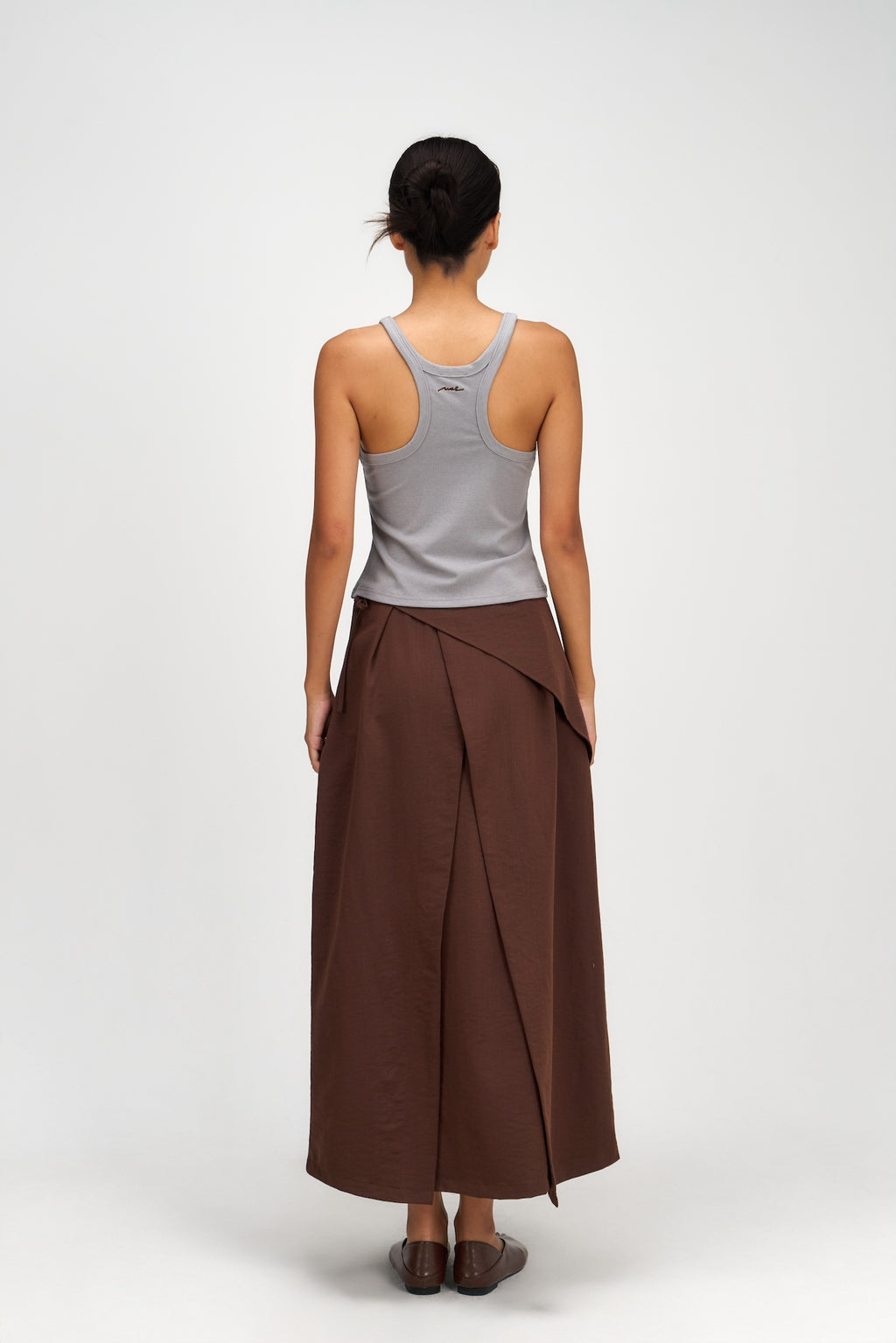 Drift Knit Y-Back Tank Top (Blue Grey)
