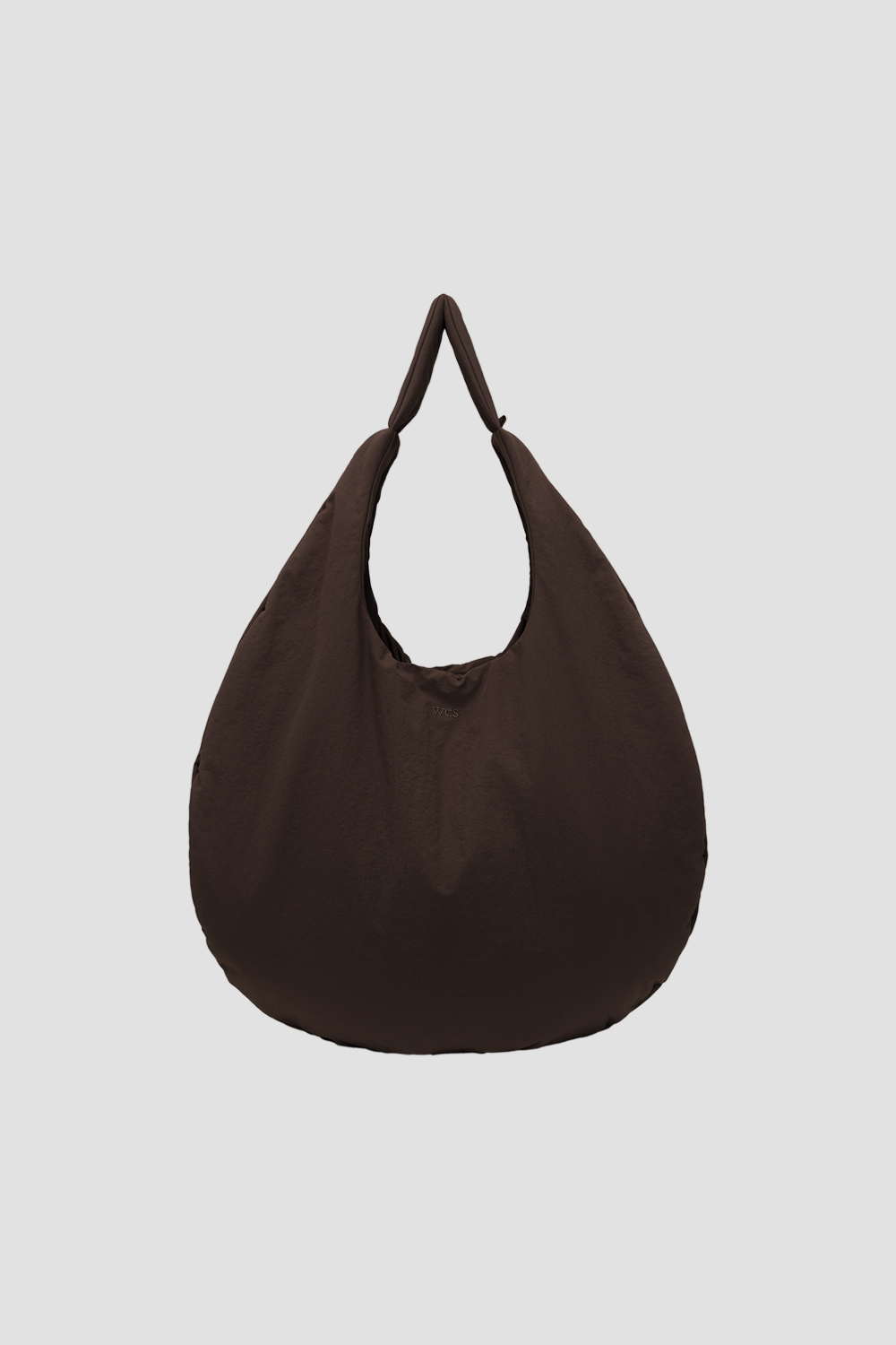 Large Egg Nylon Tote (Brown)