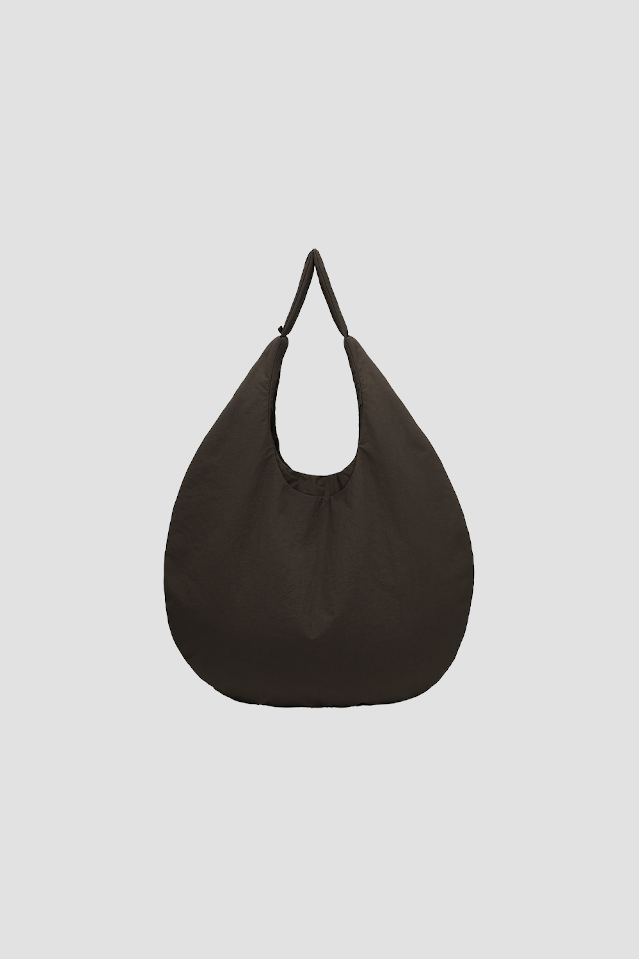 Medium Egg Nylon Tote (Dark Grey)